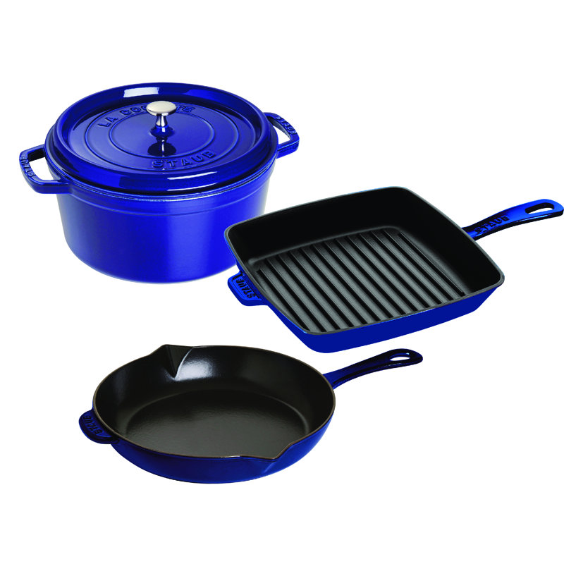 Staub 4 Pieces Cast Iron Cookware Set Wayfair.ca